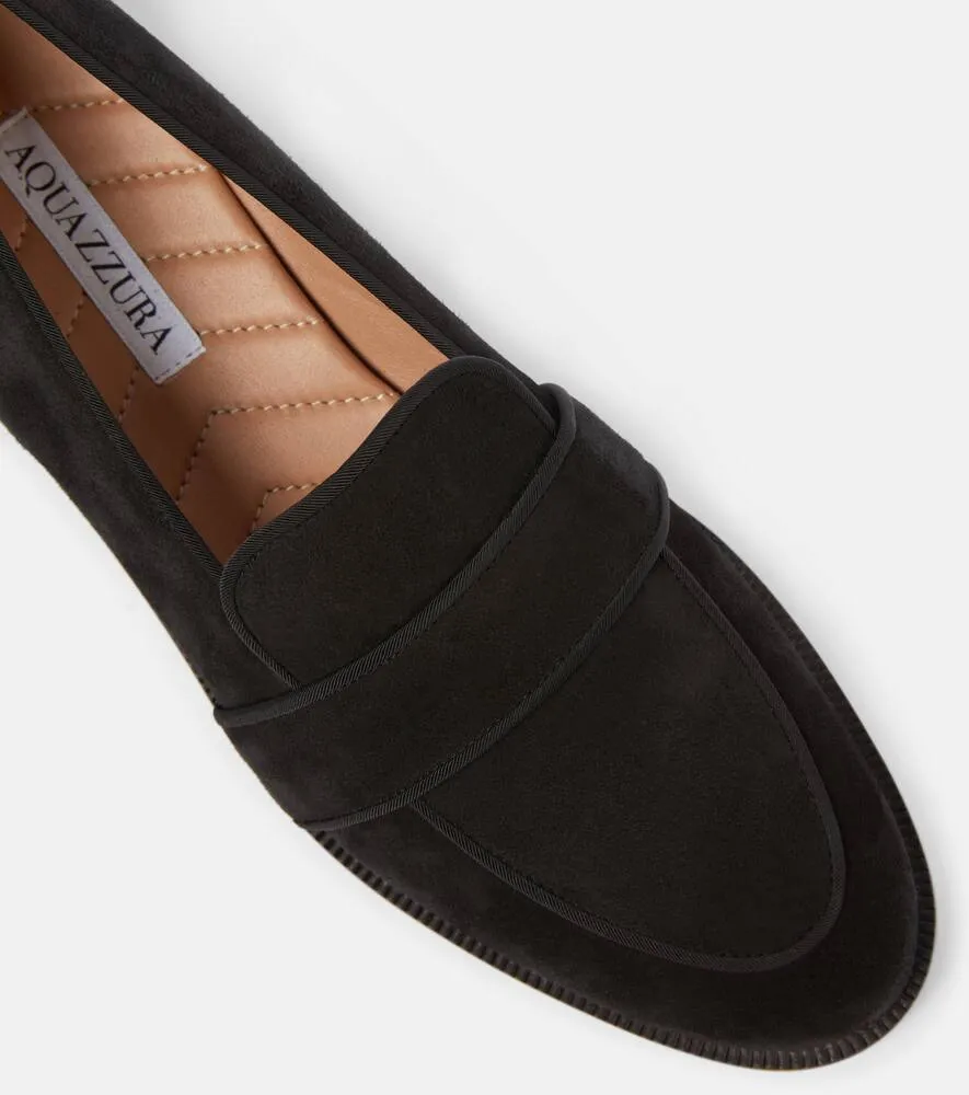 Aquazzura Martin suede loafers