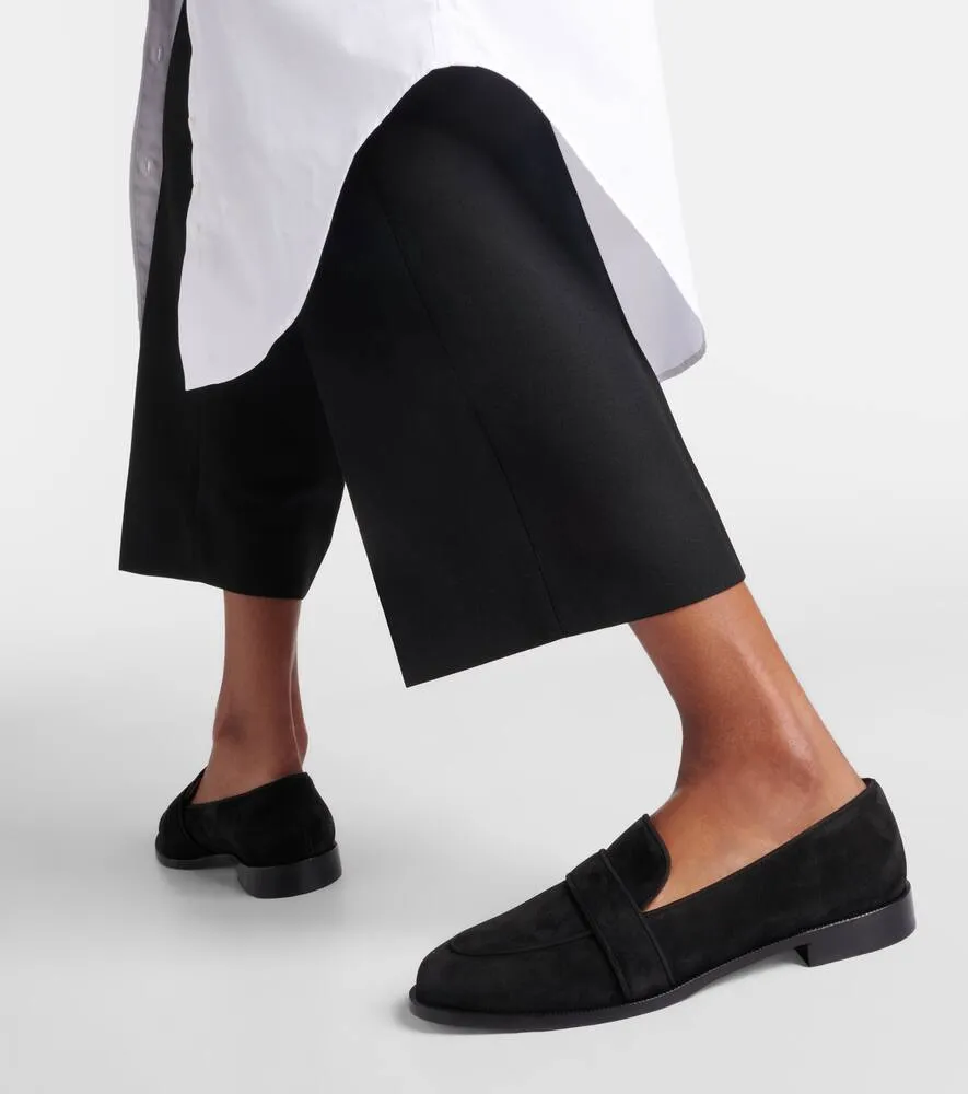Aquazzura Martin suede loafers