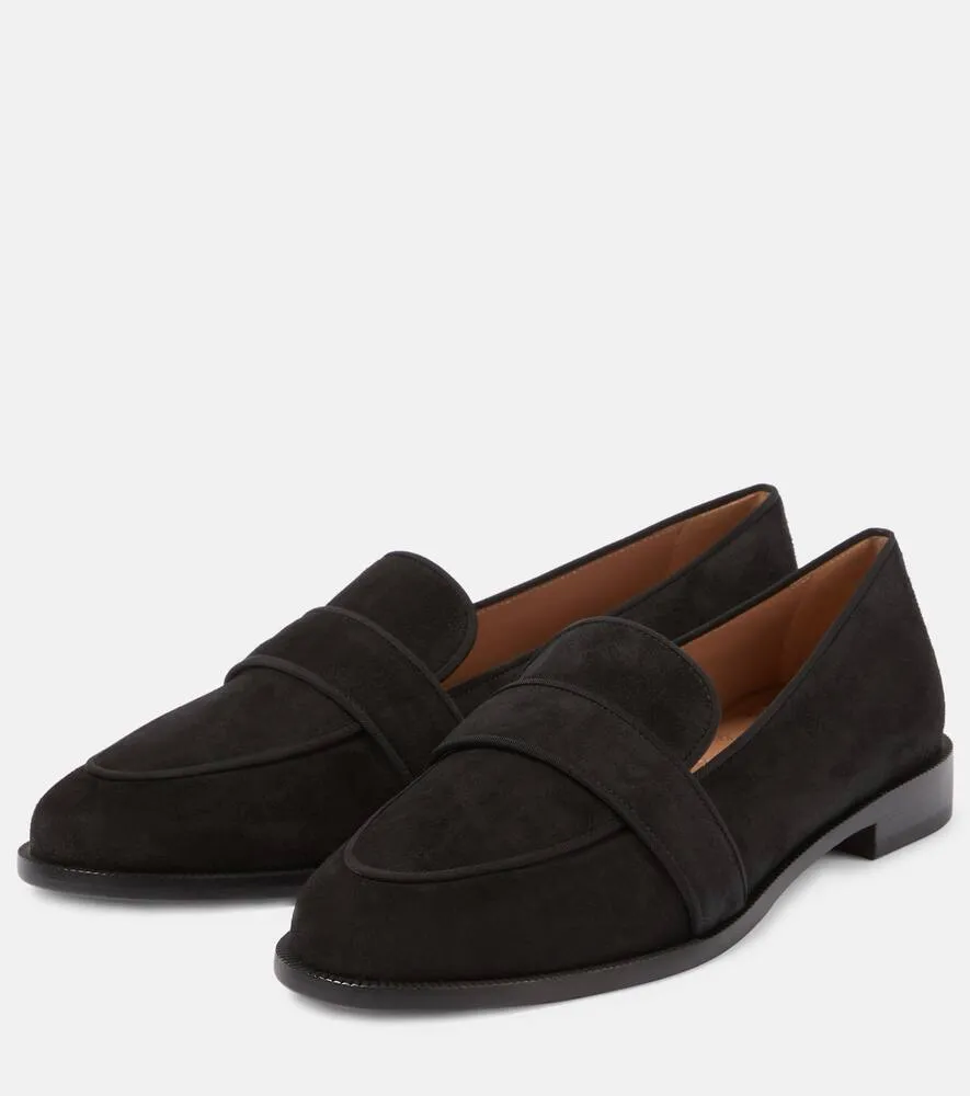 Aquazzura Martin suede loafers