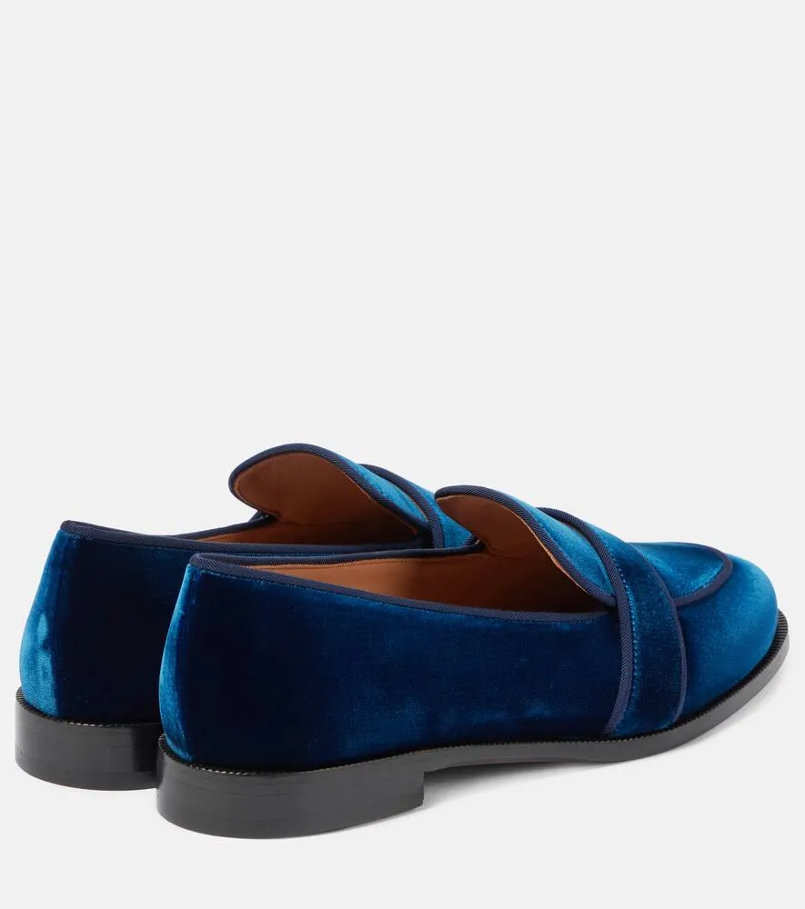 Aquazzura Martin velvet loafers