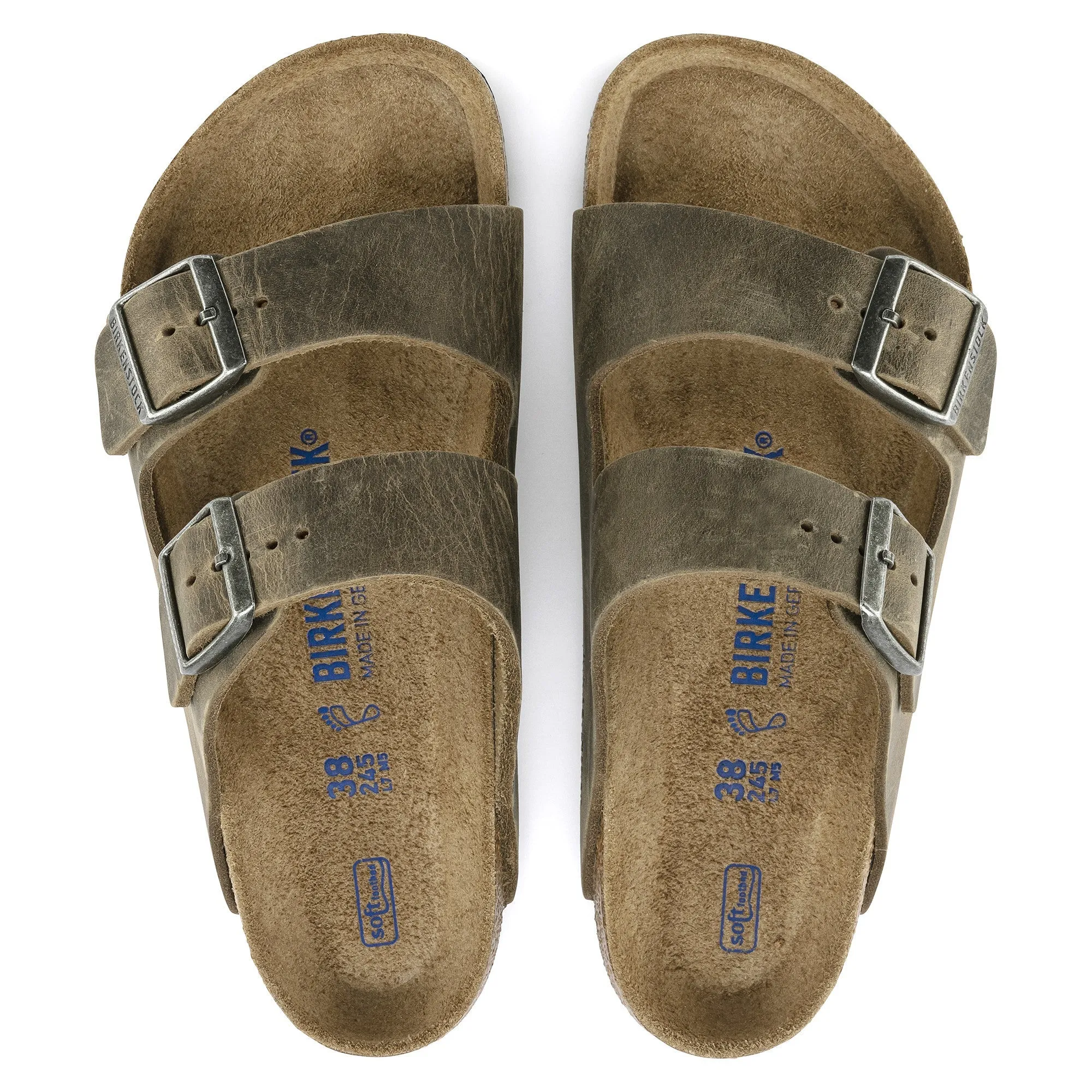 Arizona | Soft Footbed | Oiled Leather | Faded Khaki