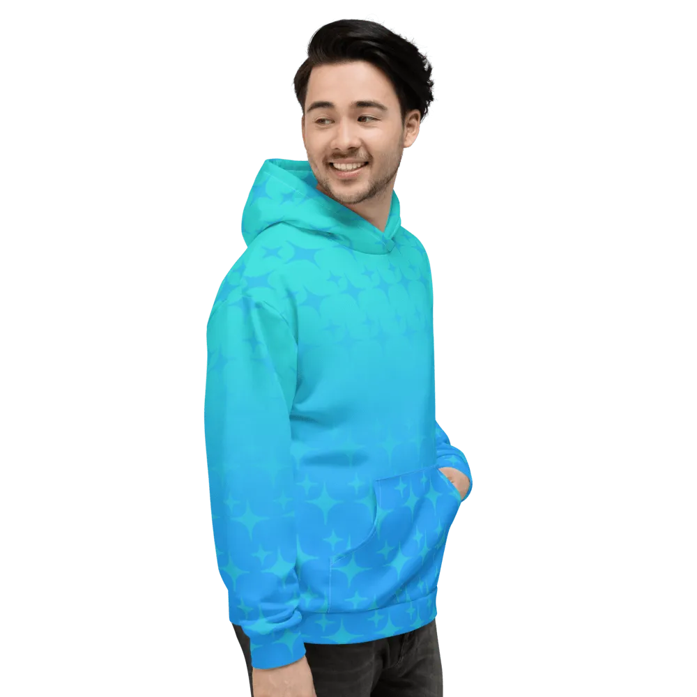 Blue Ghost Sparkle Hoodie (Adult XS-3XL)