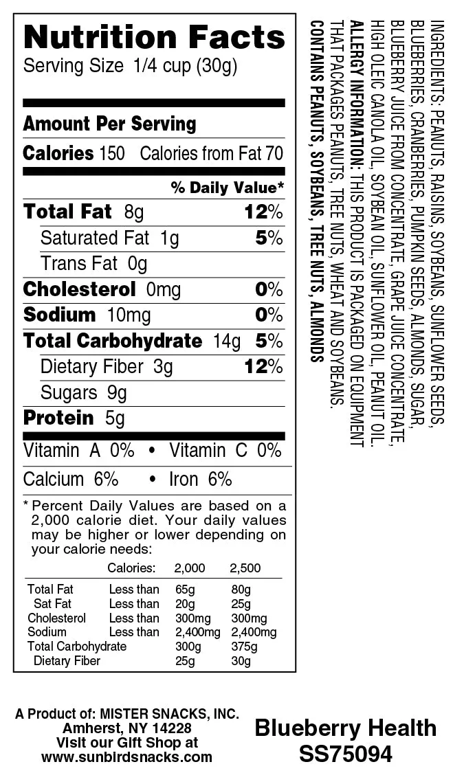 Blueberry Health Mix