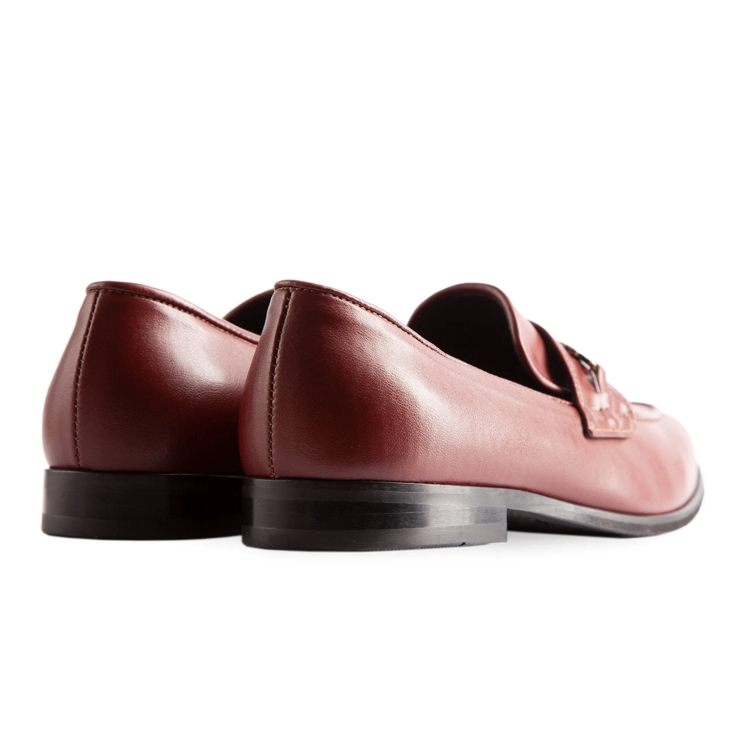 Bridge-Bit Cactus Leather Vegan Loafer | Burgundy