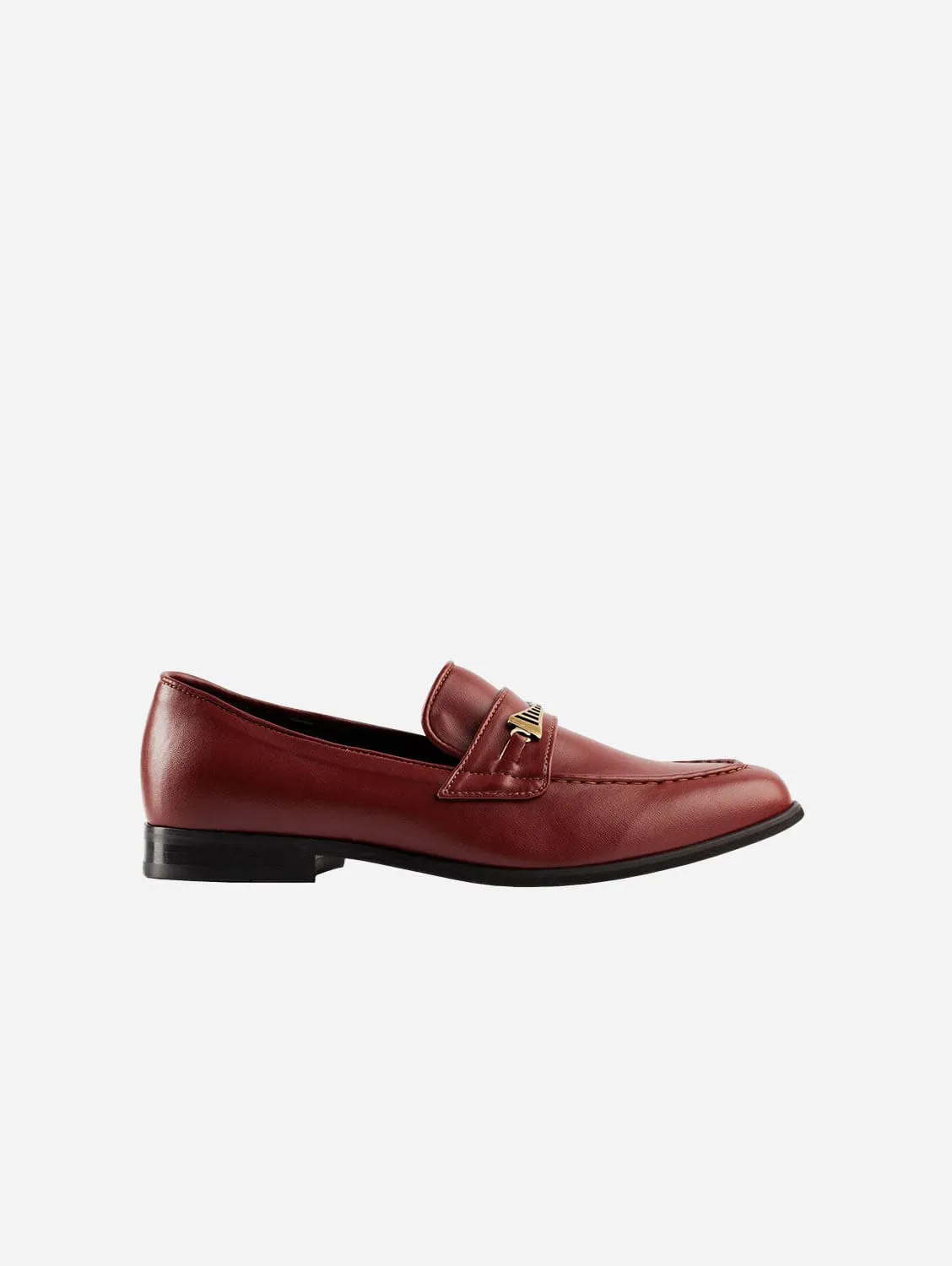 Bridge-Bit Cactus Leather Vegan Loafer | Burgundy