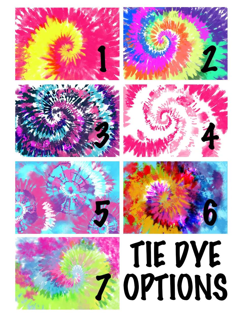 Flower Tie Dye Custom Slides / Sandals - Choose your Background!