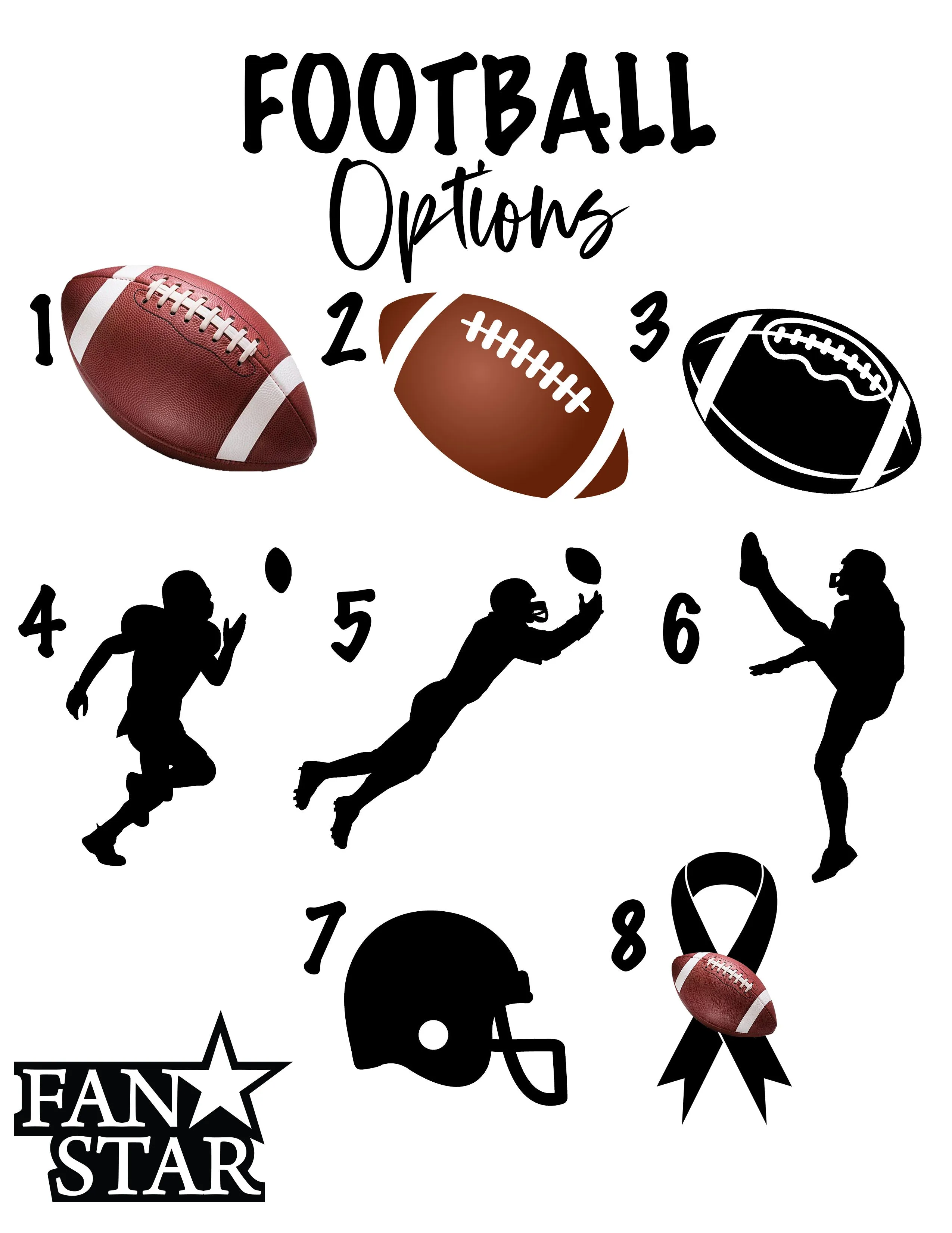 Football Custom Slides / Sandals - Choose Your Colors