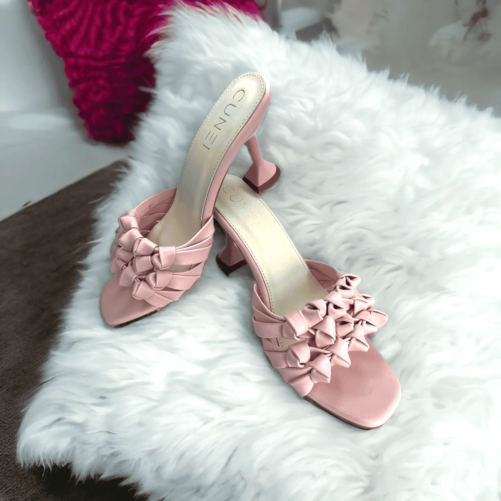 Light Pink Barbed Heels