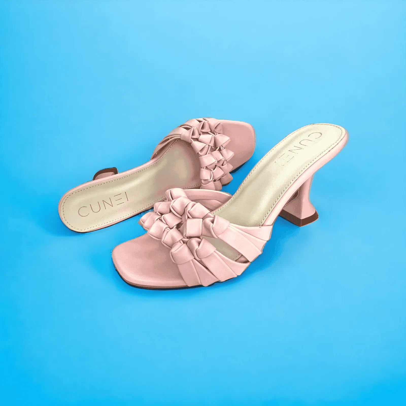 Light Pink Barbed Heels