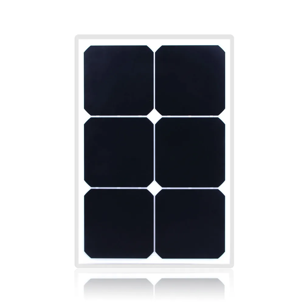 Moolsun 20W 3V Diy Flexible Solar Panel Efficiency 23.5% Monocrystalline ETPF/PET for RV Boat Cabin Tent Car Trucks Trailers