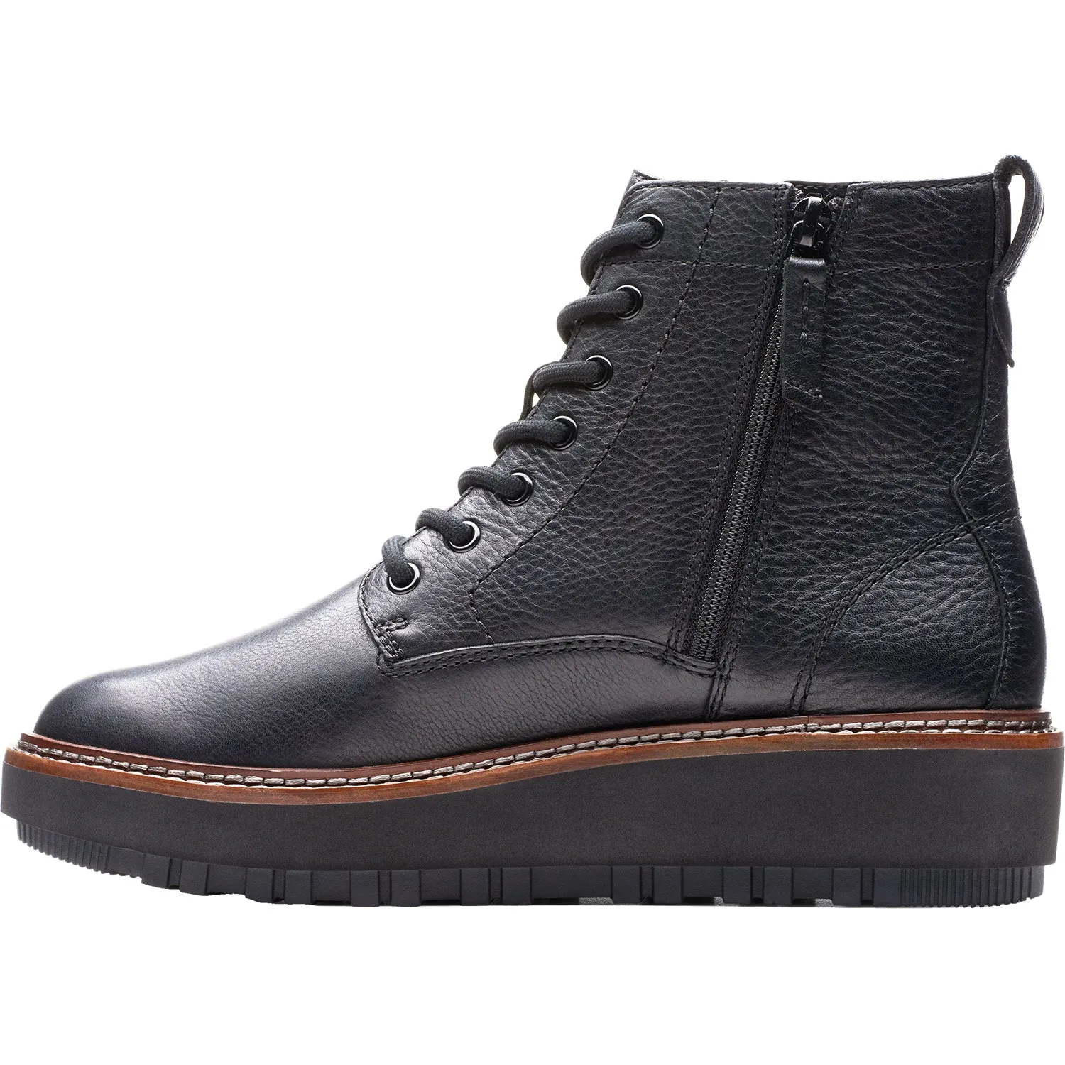 Women's Clarks Orianna W Lace Black Leather