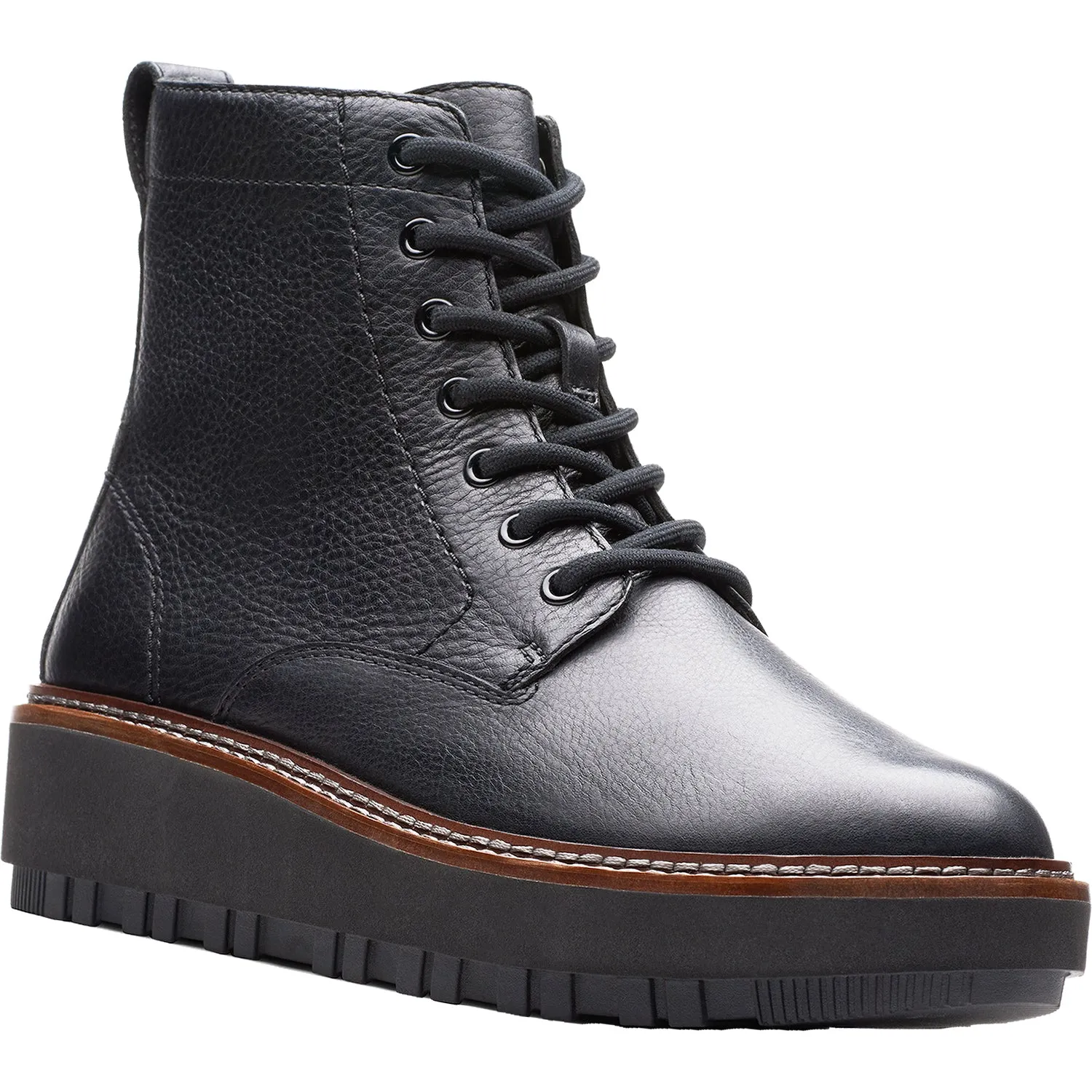 Women's Clarks Orianna W Lace Black Leather